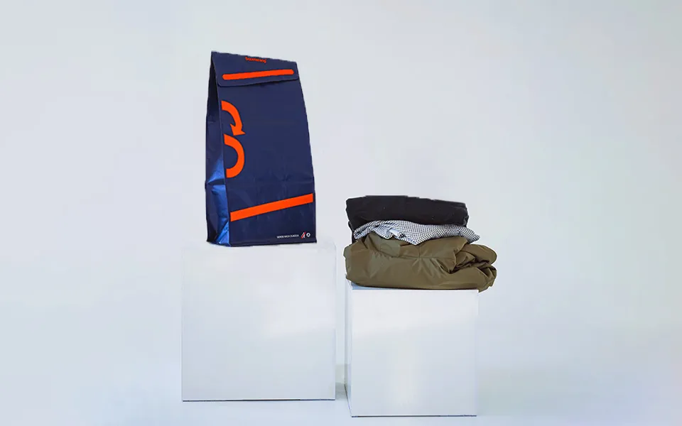 Boomerang Mehrwegversandtasche in Größe M