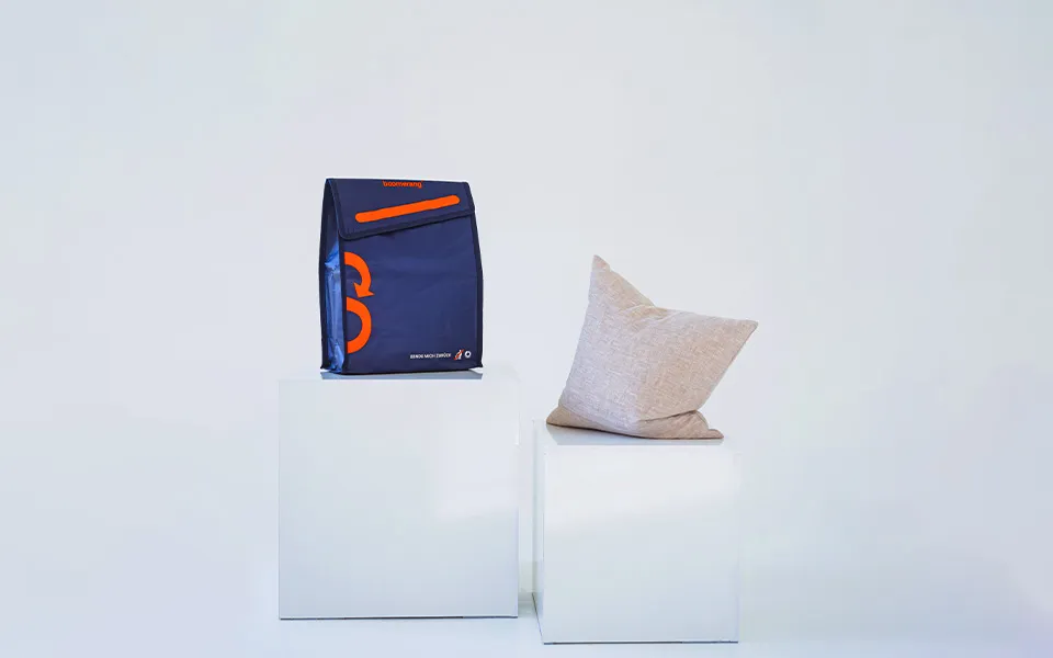 Boomerang Mehrwegversandtasche in Größe S