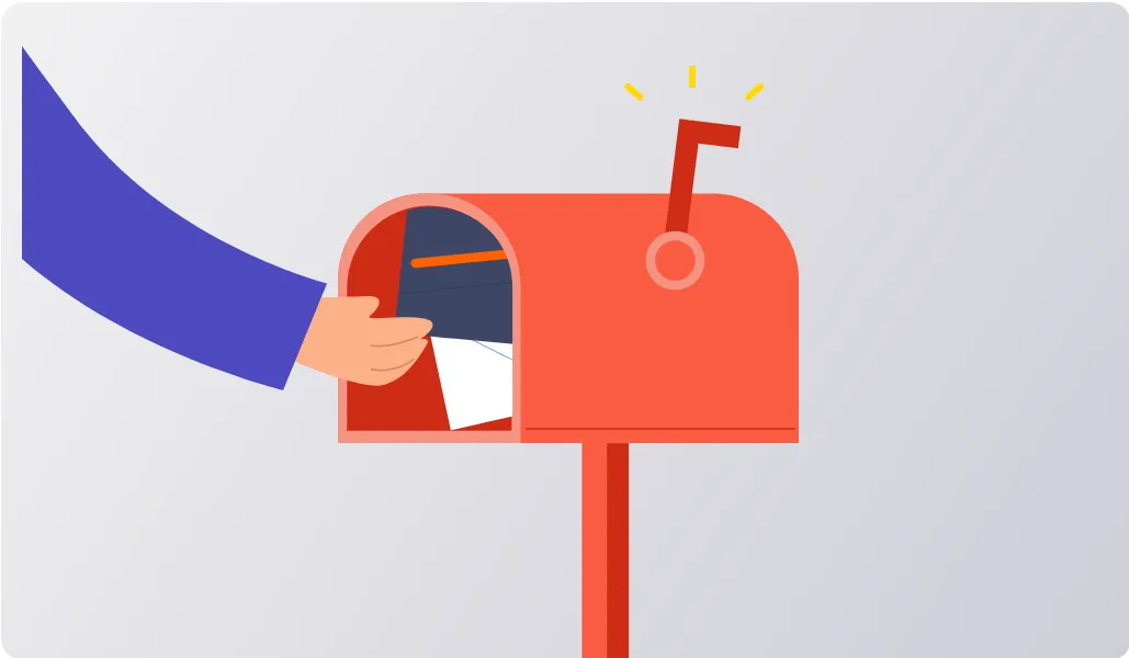 Eine Nutzerin wirft die leere Mehrwegverpackung in den Briefkasten